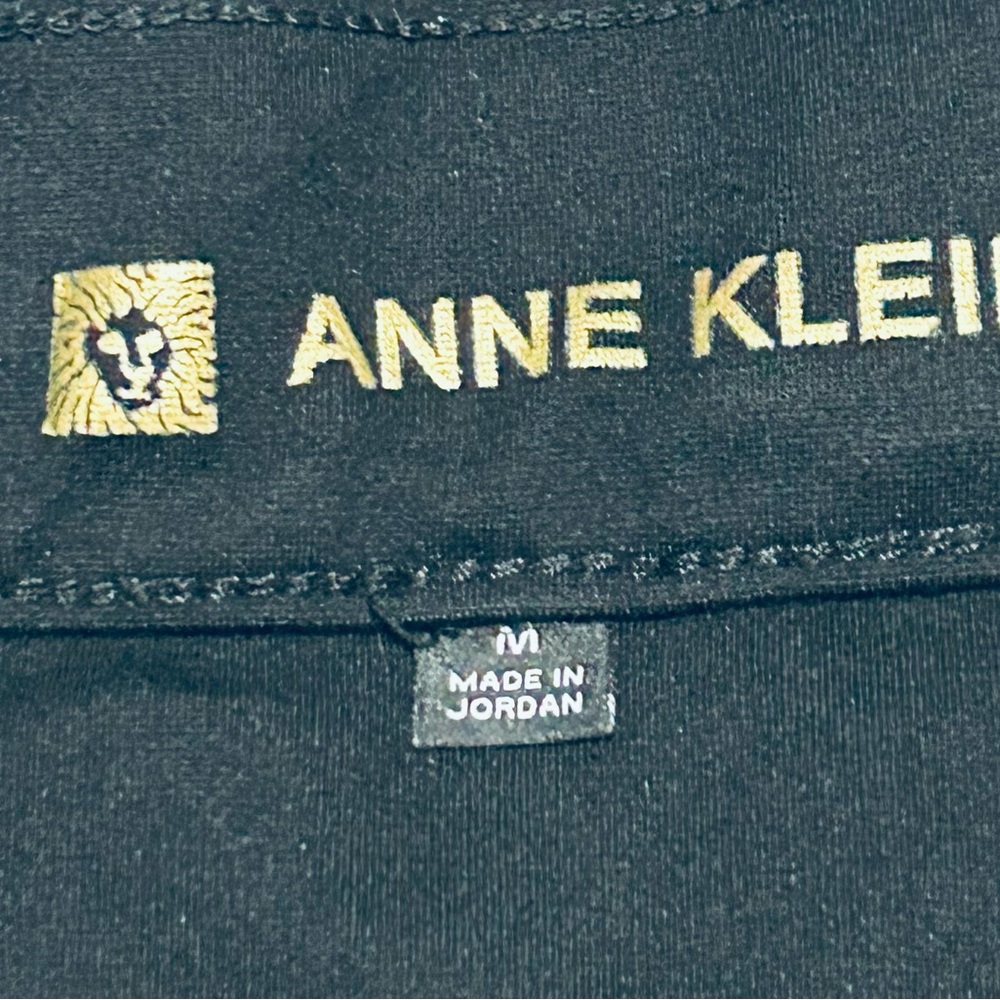 Anne Klein Black Tregging Skinny Pull‑On Pants – Size M – - Picture 9 of 12